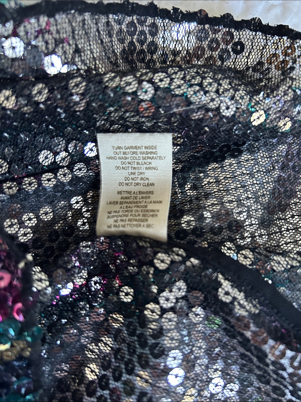 Intimately by Free People Iridescent Sequin Slip Mini Dress in Purple & Teal - Picture 4 of 11